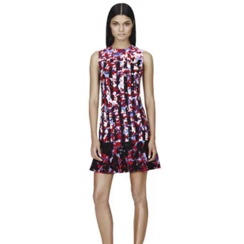 Peter Pilotto for Target red, blue, red, and black dress
